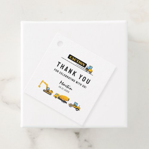 Modern Under Construction Theme Gifts Thank You Favor Tags