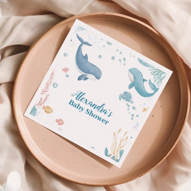 Modern Under the Sea Gender Neutral Napkins (Creator Uploaded)