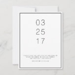 Modern Unica Save The Date Card at Zazzle