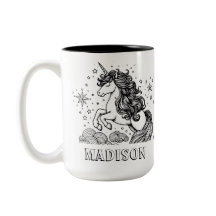 Modern Unicorn Kids Personalized Coloring