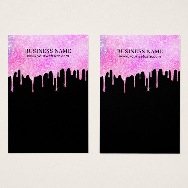 Modern Unicorn Ombre Drips Earring Jewelry Display (Front & Back)