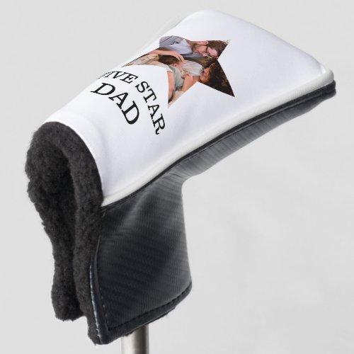 Modern Unique Fathers day Five star Dad 1 photo Golf Head Cover