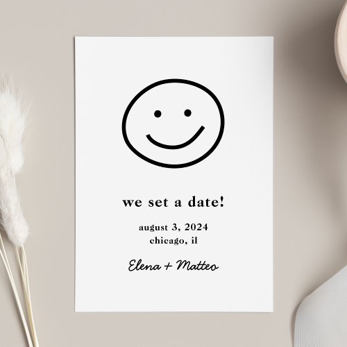 Modern Unique Simple Funny Save The Date Card