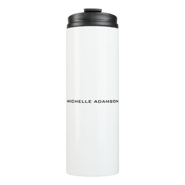 Modern Unique Special Minimalist Thermal Tumbler (Front)