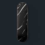Modern Unique White Black Marble Pattern Skateboard<br><div class="desc">This modern and trendy pattern is perfect for any stylish man or woman. It features a contemporary and cool intricated lined marble pattern in white and black. It's elegant, simple, sleek, and unique. ***IMPORTANT DESIGN NOTE: For any custom design request such as matching product requests, color changes, placement changes, or...</div>