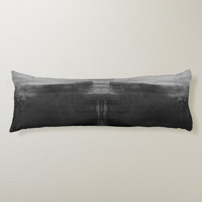 Modern Unisex Textured Pattern Body Pillow (Front)