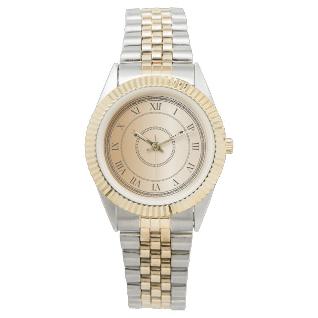 Modern Unisex  Two Tone  Watch (Front)