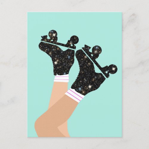 Modern Universe Roller Skates Roller Derby  Postcard