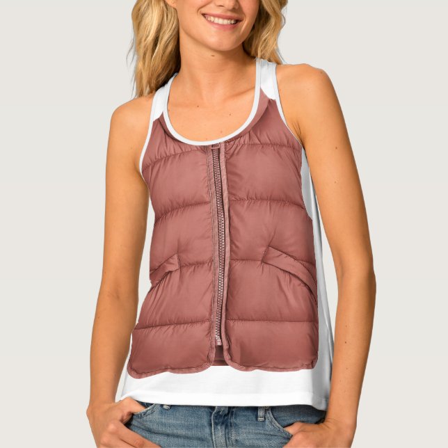 Modern unqiue motive of real photo of a vest (Front)