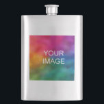 Modern Upload Photo Image Or Logo Best Dad Flask<br><div class="desc">Custom Upload Photo Picture Image Or Business Company Corporate Here Trendy Modern Elegant Best Template Classic Flask.</div>