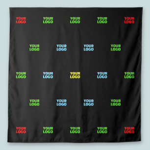 Modern Uploaded Logo or Image Pattern Template Tapestry