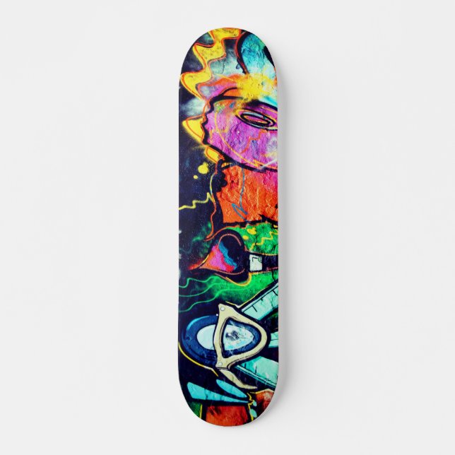 Modern Urban Abstract Graffiti Art Skateboard (Front)