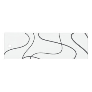 Modern, urban, abstract pattern. Curvy, wavy lines Ruler