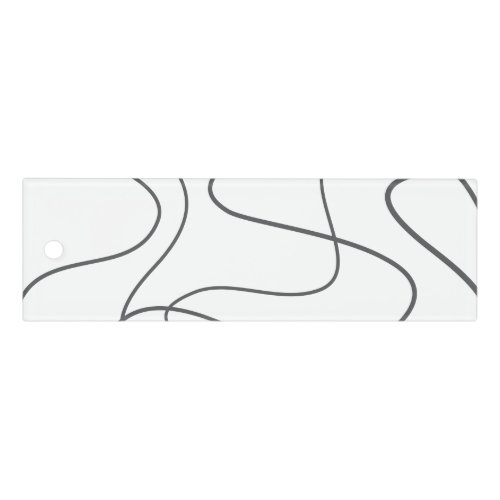 Modern urban abstract pattern Curvy wavy lines Ruler