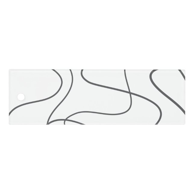Modern, urban, abstract pattern. Curvy, wavy lines Ruler (Front)