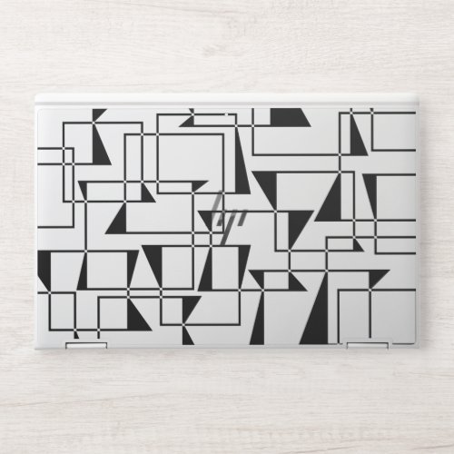 Modern urban bold cool geometric pattern art HP laptop skin