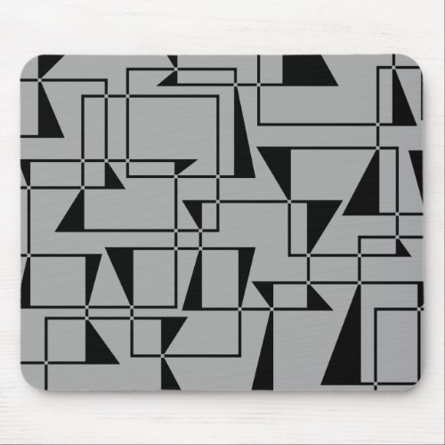 Modern urban bold cool geometric pattern art mouse pad