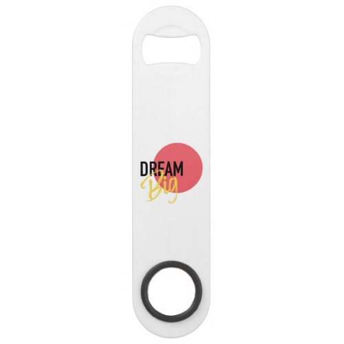 Modern urban bold vibrant design of Dream Big Bar Key