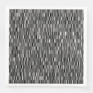 Modern, urban, contemporary geometric pattern art paper dinner napkins