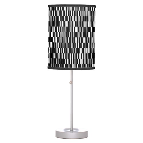 Modern urban contemporary geometric pattern art table lamp