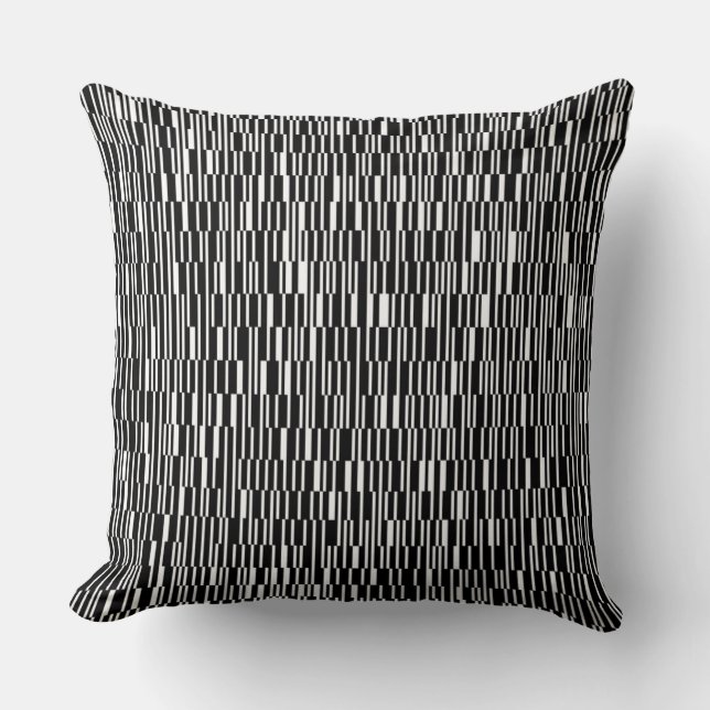 Modern, urban, contemporary geometric pattern art throw pillow (Front)