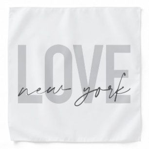 Modern, urban, cool simple design of Love New York Bandana