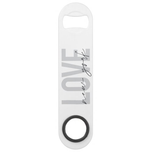 Modern urban cool simple design of Love New York Bar Key