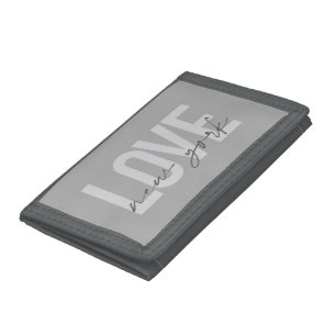 Modern, urban, cool simple design of Love New York Tri-fold Wallet
