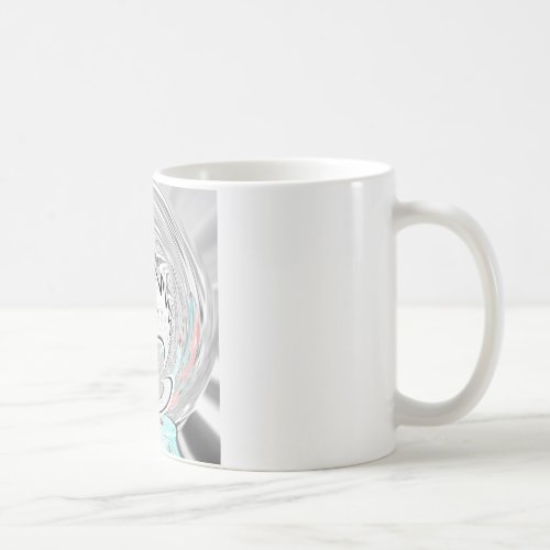 Modern urban flora pattern coffee mug