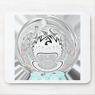 Modern urban flora pattern mouse pad