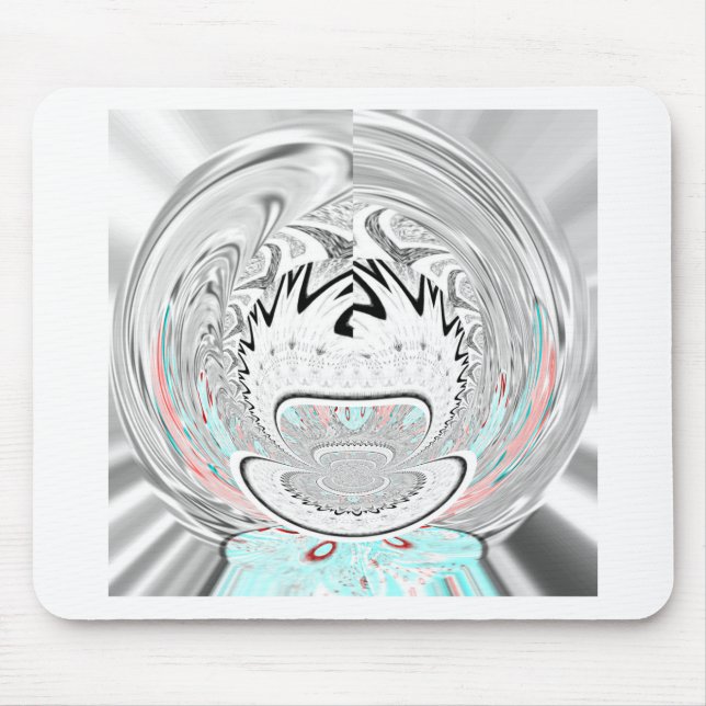 Modern urban flora pattern mouse pad (Front)