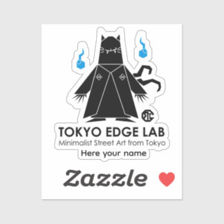 Modern Urban Japanese Nekomata - Tokyo Edge Lab Sticker