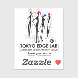 Modern Urban K-Pop Girls Graphic - Tokyo Edge Lab Sticker