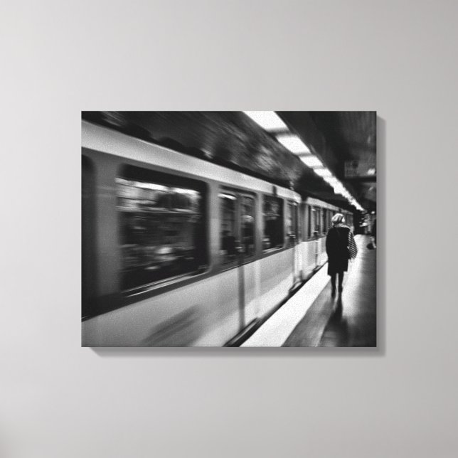 Modern, urban Parisian life Canvas Print (Front)