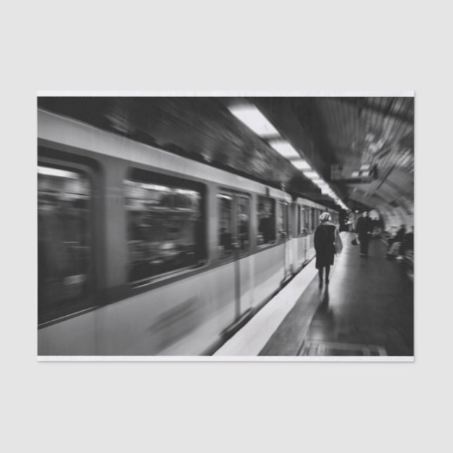 Modern, urban Parisian life Tissue Paper (Front)