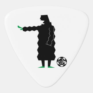 Modern Urban Soccer Team Manager Graphic Guitar Pick