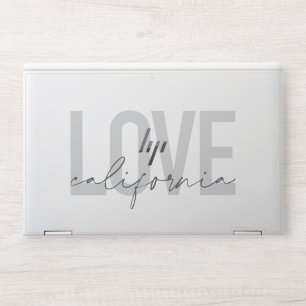 Modern, urban, trendy, cool design Love California HP Laptop Skin