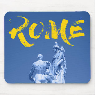 Modern, urban, vibrant, cool design Rome Culture Mouse Pad