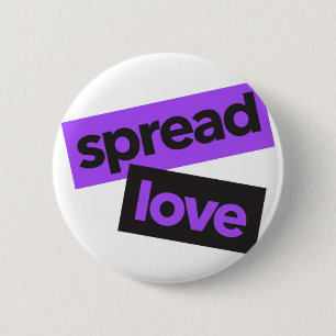 Modern, urban, vibrant, trendy graphic Spread Love Button