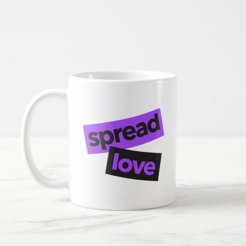 Modern urban vibrant trendy graphic Spread Love Coffee Mug