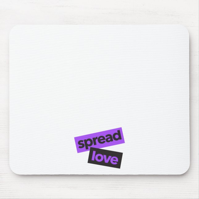 Modern, urban, vibrant, trendy graphic Spread Love Mouse Pad (Front)