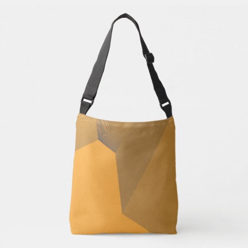 Modern urban yellow bold simple motion concept crossbody bag