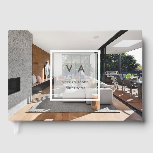 Modern Vacation Rental Guest Feedback Comments  Book (Front)