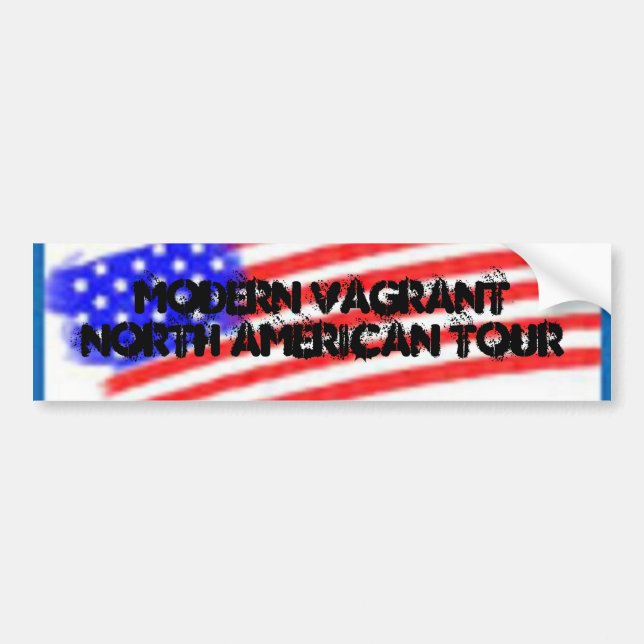Modern Vagrant North American Tour Bumper Sticker (Front)