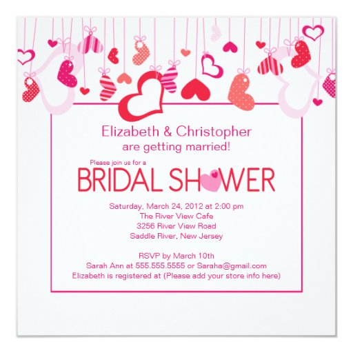 Valentine Bridal Shower Invitations 2