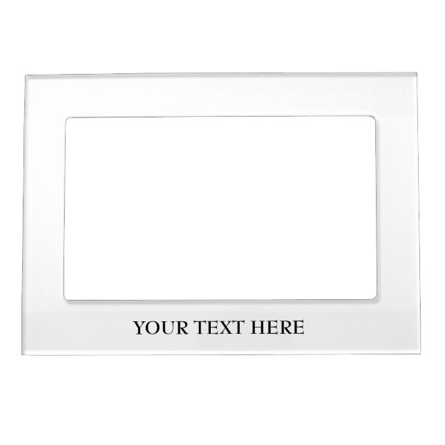 Modern Valentine’s Day Custom Photo & Text Magnetic Frame (Front)