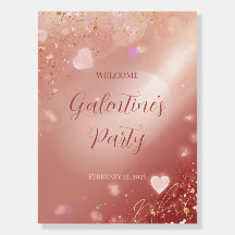 Modern Valentine’s Welcome Sign – Blush Pink