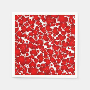 Modern Valentine Sweetheart Valentine's Day Party Paper Napkins