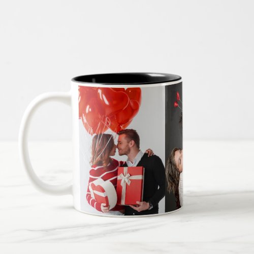 Modern Valentines Day Collage mug