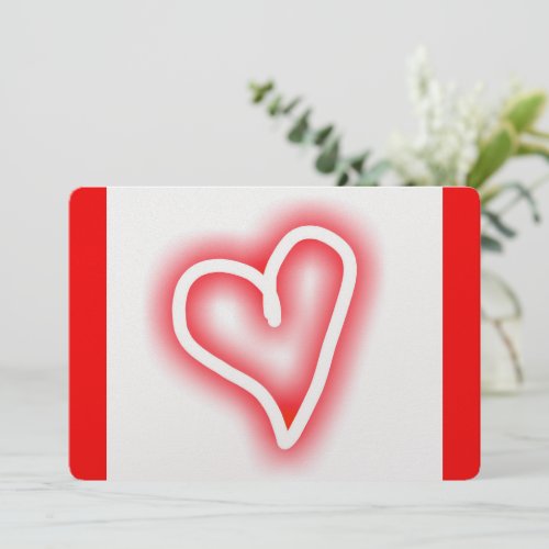 Modern Valentines Day flat Holiday Card